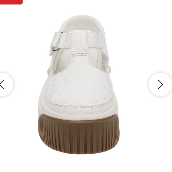 UGG EZ Duzzit White Platform Mary Jane Sneakers - Picture 5 of 9